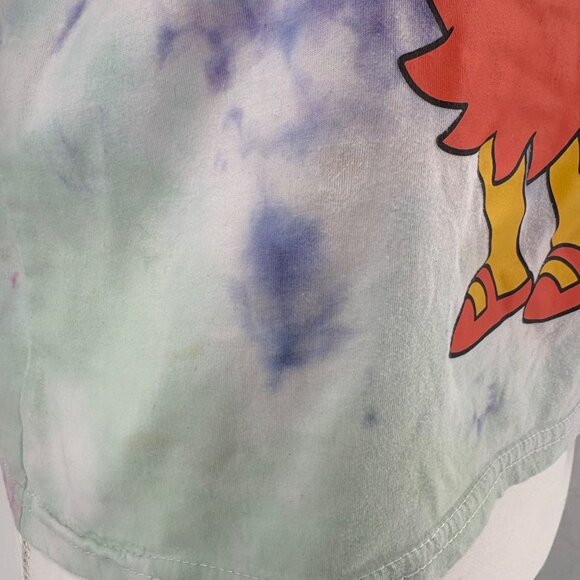 The Simpsons Juniors Lisa Skimmer T-Shirt Tie-Dye Graphic Multicolor Size M - Picture 9 of 10